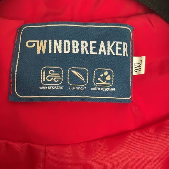 Red Weather Proof Windbreaker Size 3X - Picture 4 of 5